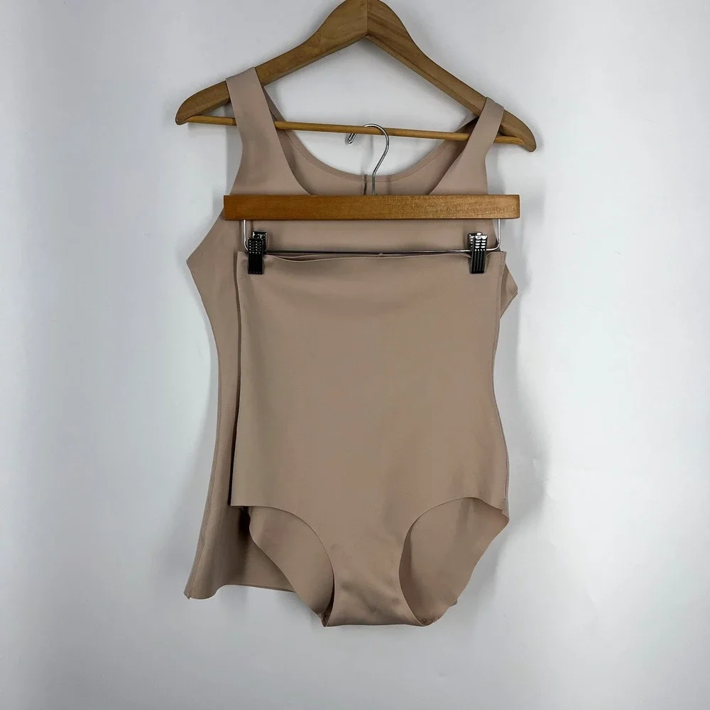 Skinnygirl Smoothers & Shapers Nude‎ Camisole and High Waist Brief Set Size XL